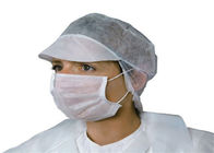 白い色のピークおよび毛網との使い捨て可能なヘッド帽子の湿気がある証拠の多サイズ