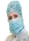 PPの非編まれた使い捨て可能なフード スペース帽子は2/3の層マスクの試供品と縫います