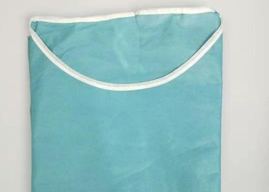 長い袖の使い捨て可能な手術衣の安全つなぎ服の流動抵抗力がある緑色